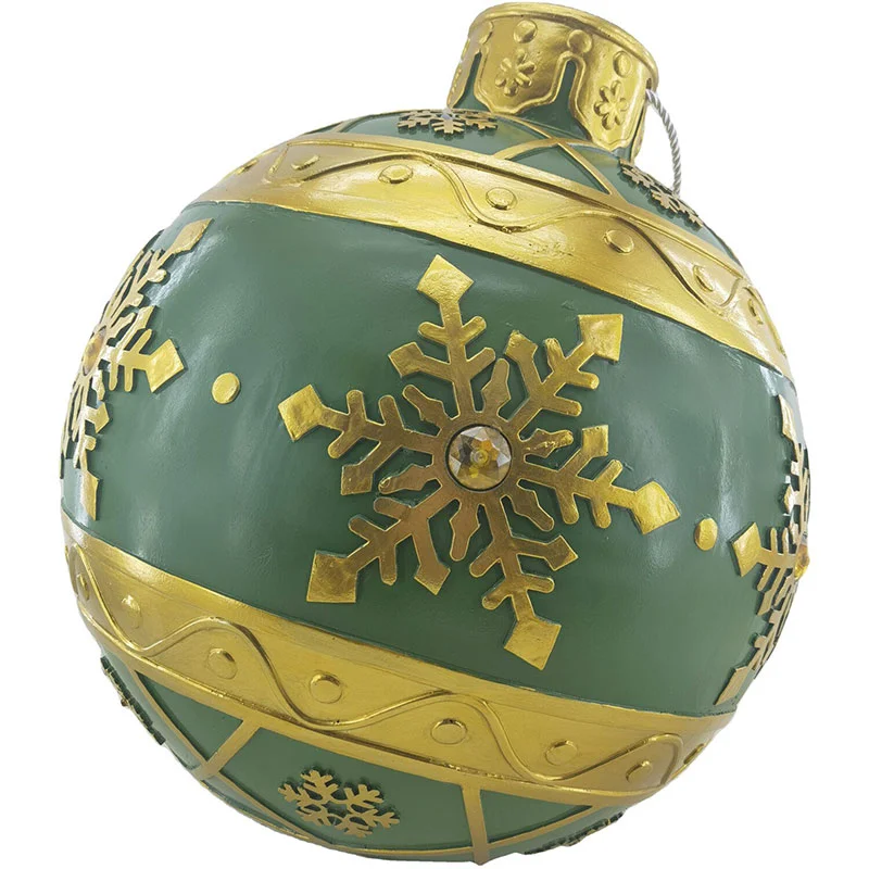 Christmas-Time-18inc-Resin-Oversized-Green-Christmas-Ornament-with-LED-Lights