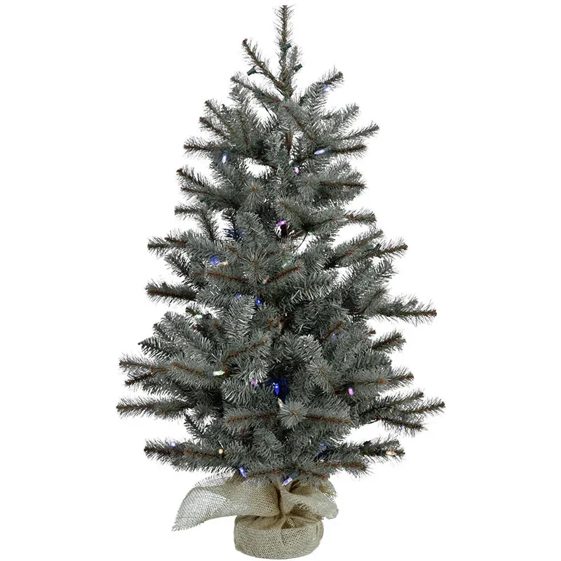 Christmas-Time-2ft-Yardville-Pine-Christmas-Tree-in-Burlap-Bag-with-Battery-Multi-LED