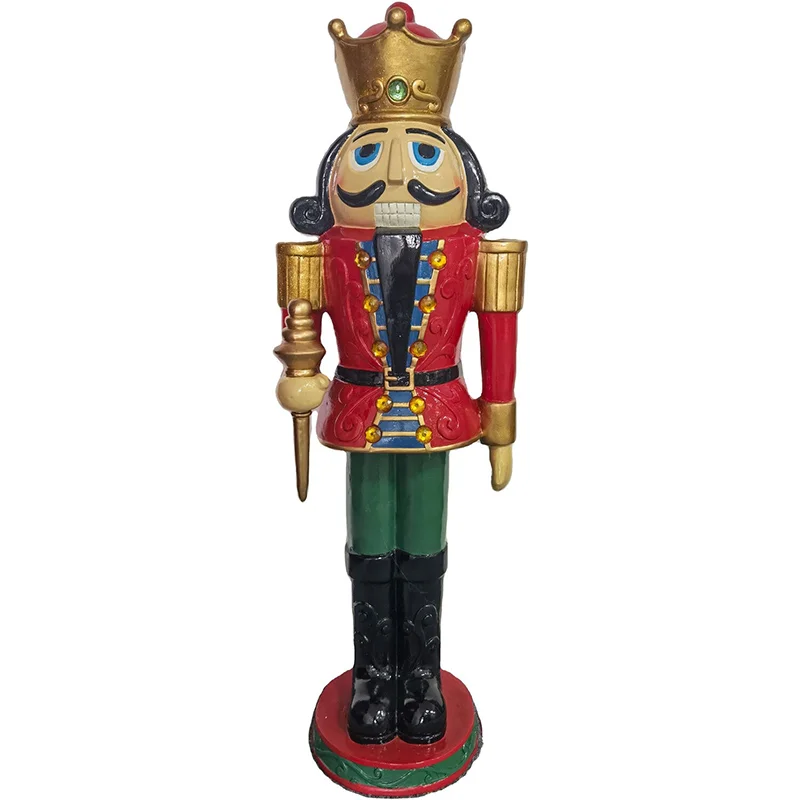 Christmas-Time-48inc-Red-Resin-Nutcracker-Holding-Staff-with-LED-Lights