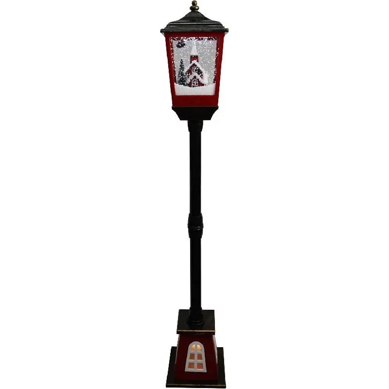 Christmas-Time-53-Snowing-Streetlamp-with-Flying-Snowing-Santa-Scene-and-Bottom-Light-1