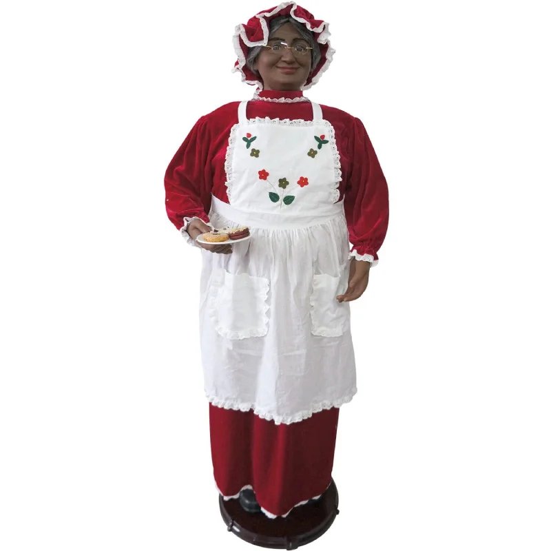 Christmas-Time-58-African-American-Mrs-Claus-Holding-Plate-of-Cookies-1
