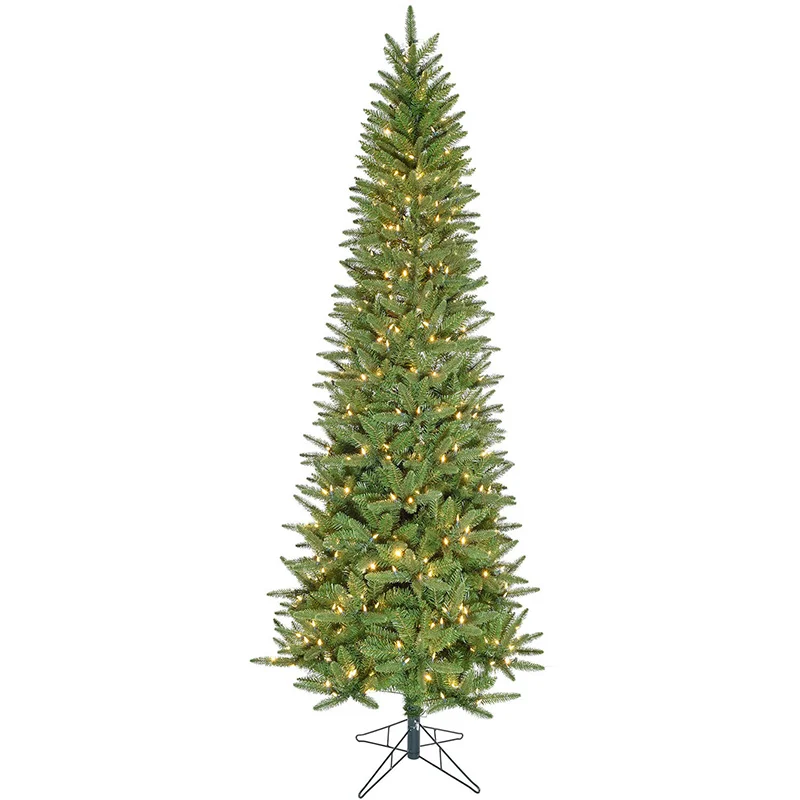 Christmas-Time-6-5ft-Windsor-Pine-Slim-Tree-with-8F-Warm-White-LED-Remote-Connect