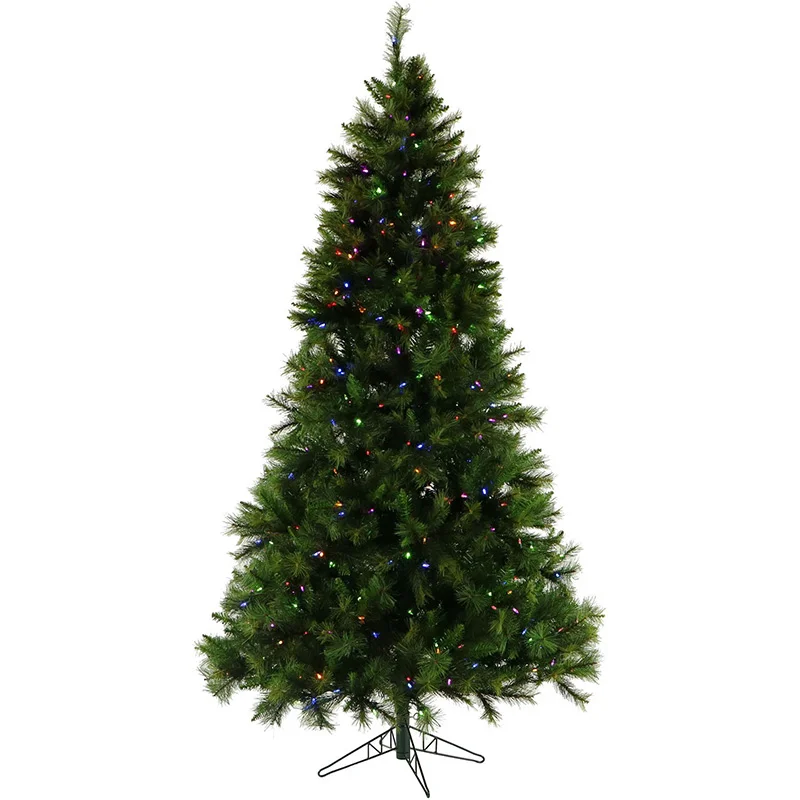 Christmas-Time-Green-6-5ft-Penn-Pine-Tree-with-Multi-LED-Light-EZ-Connect-Remote