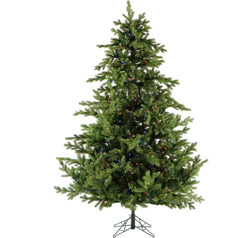 Christmas-Time-Green-7-5ft-Virginia-Fir-Christmas-Tree-with-Multi-LED-EZ-Connect