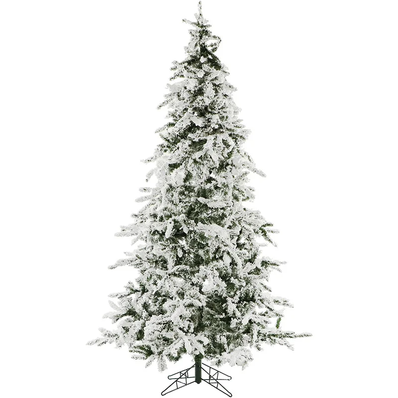 Christmas-Time-White-7-5ft-Pine-Snowy-Christmas-Tree-without-Light