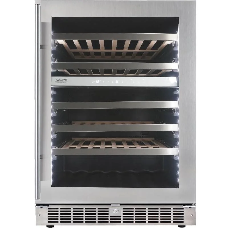 Danby-SPRWC053D1SS-Silhouette-Sonoma-Black_Stainless-Steel-Dual-Zone-Under-Counter-Wine-Cooler-1