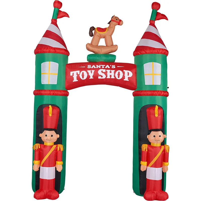 Fraser-Hill-Farm-10ft-Inflatable-Nutcracker-Arch-with-White-LED-Lights