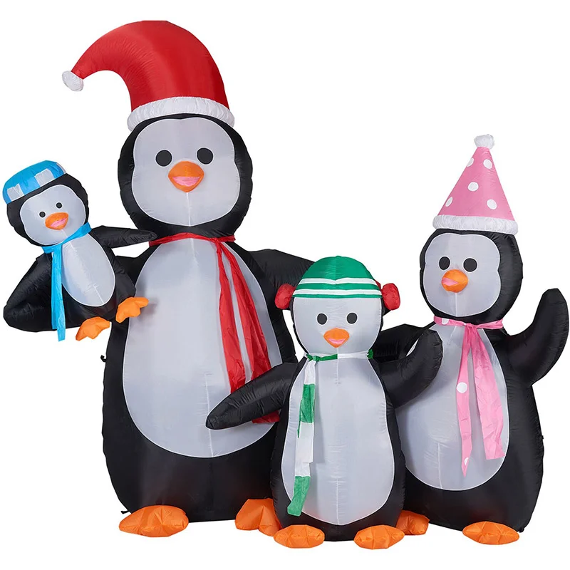 Fraser-Hill-Farm-10ft-Inflatable-Penguin-Family-with-LED