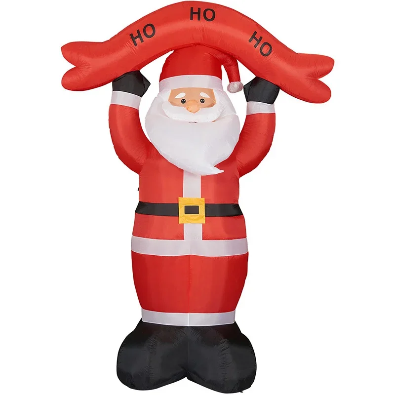 Fraser-Hill-Farm-10ft-Inflatable-Santa-holding-HOHOHO-sign-with-LED