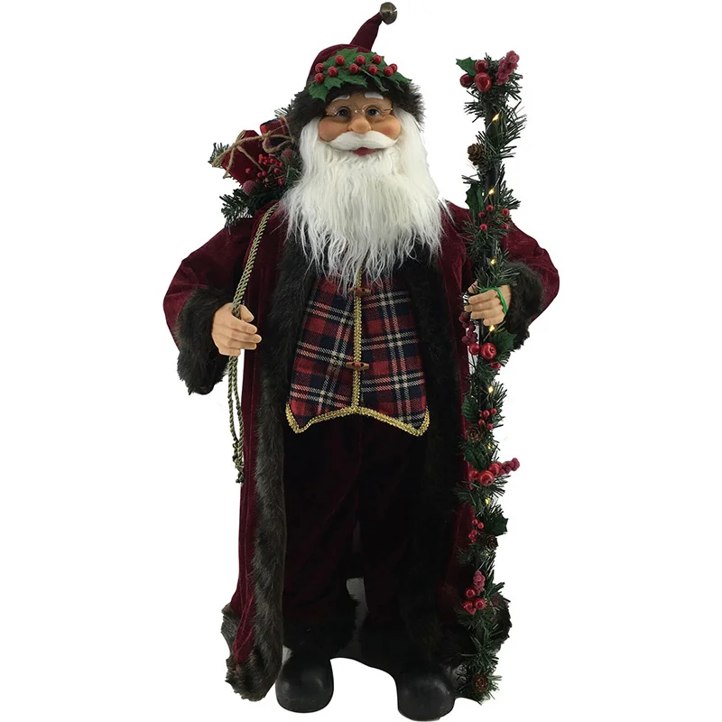 Fraser-Hill-Farm-36inc-Animated-Musical-Woodland-Santa-Holding-Lighted-Walking-Stick