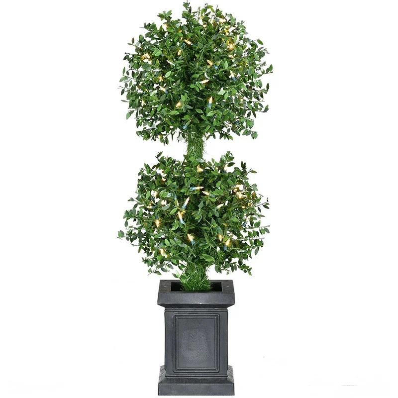 Fraser-Hill-Farm-3ft-Potted-Boxwood-Tree-with-Battery-Operated-Warm-White-LED