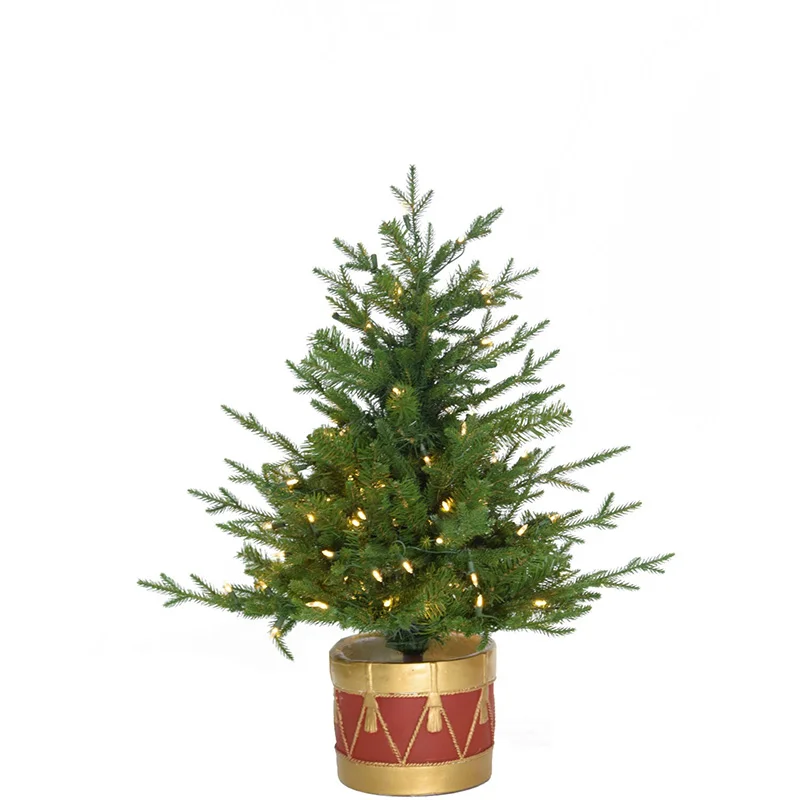 Fraser-Hill-Farm-3ft-Red-Drum-Potted-Adirondack-Christmas-Tree-with-Clear-LED-Plug