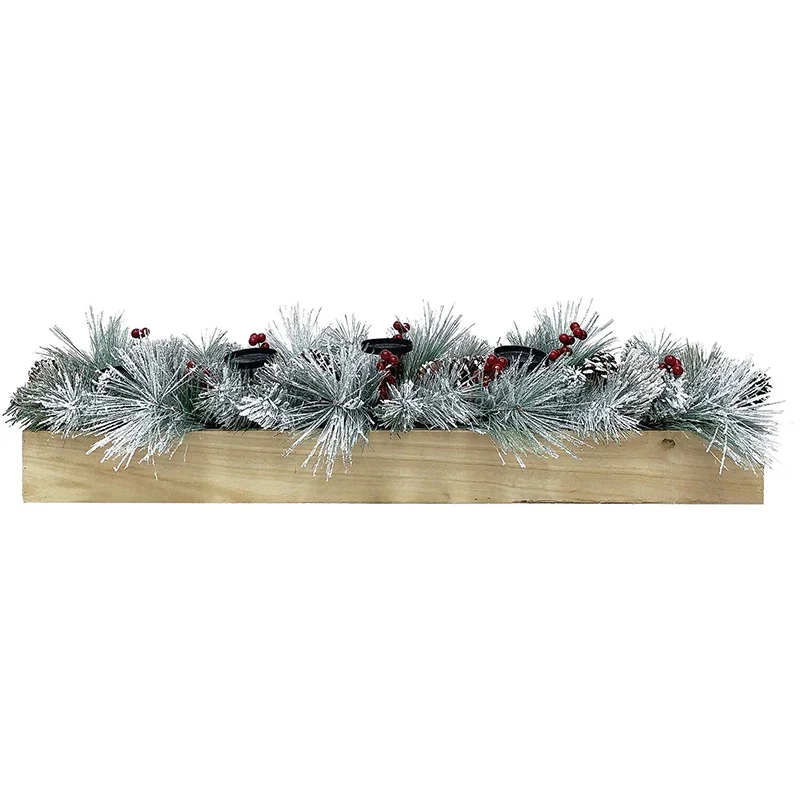 Fraser-Hill-Farm-42inc-Candle-Holder-with-Frosted-Branches-Red-Berries-Pinecones