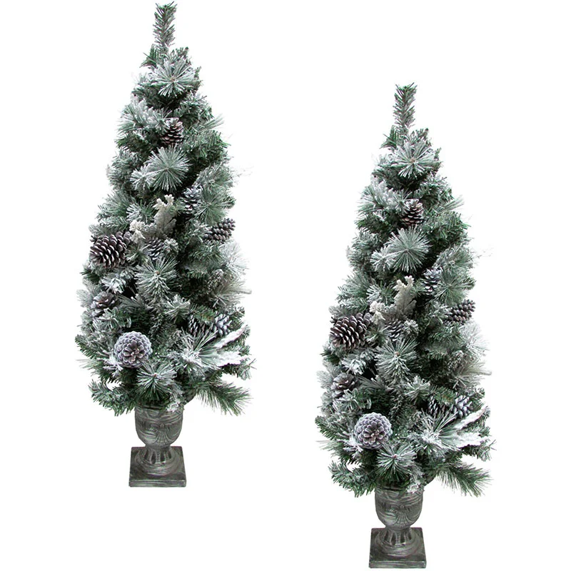 Fraser-Hill-Farm-4ft-Potted-Snowy-Mixed-Pine-Christmas-Tree-Set