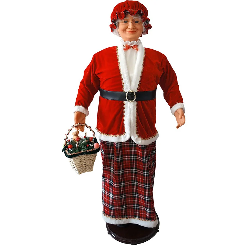 Fraser-Hill-Farm-58inc-Dancing-Mrs-Claus-holding-A-Basket-Filled-with-Holiday-Greenery