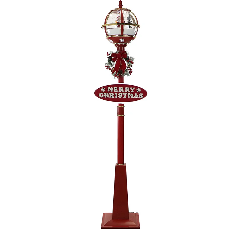Fraser-Hill-Farm-69inc-Santa-Snow-Globe-Lantern-with-Let-It-Snow-Merry-Christmas-Signs