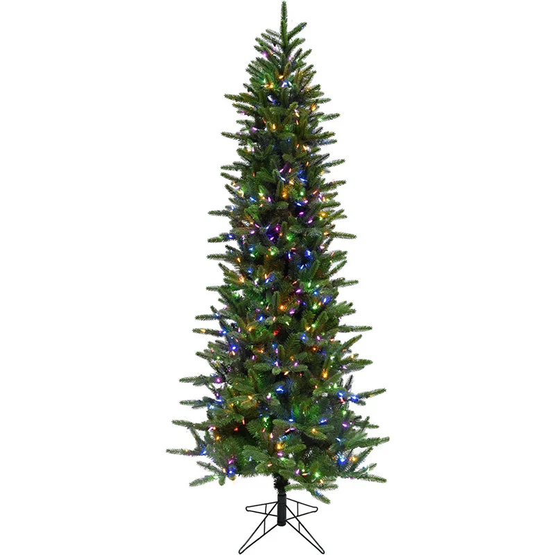 Fraser-Hill-Farm-7-5ft-Carmel-Pine-Christmas-Tree-with-8F-Multi-LED-Light-EZ-Connect