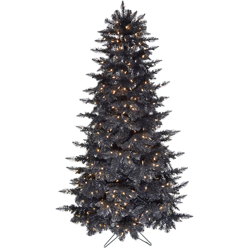 Fraser-Hill-Farm-Black-6-5ft-PVC-Festive-Tree-with-LED-Lights-EZ-Connect