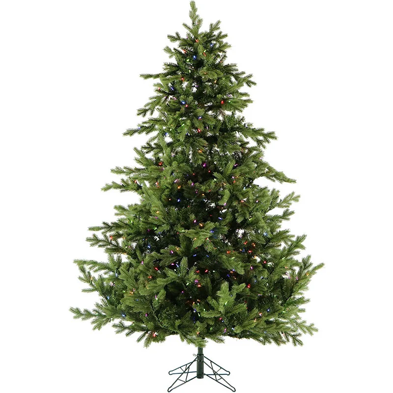 Fraser-Hill-Farm-Green-6-5ft-Foxtail-Pine-Christmas-Tree-with-8F-Multi-LED-EZ-Connect