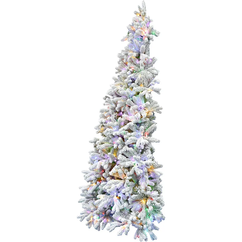 Fraser-Hill-Farm-Snowy-6-5-Half-Tree-Flocked-Christmas-Tree-with-Multi-colored-LED-Lights