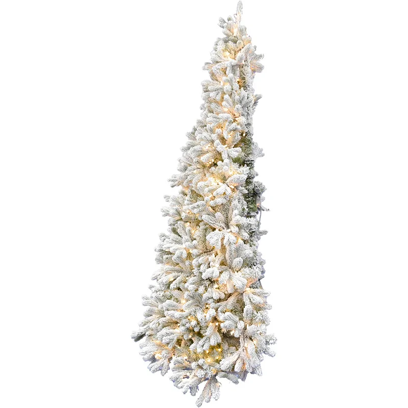 Fraser-Hill-Farm-Snowy-6-5ft-Half-Tree-Flocked-Christmas-Tree-with-Warm-White-LED-Lights