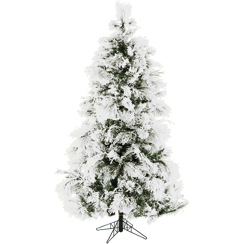 Fraser-Hill-Farm-Snowy-6-5ft-Pine-Christmas-Tree-without-Lights