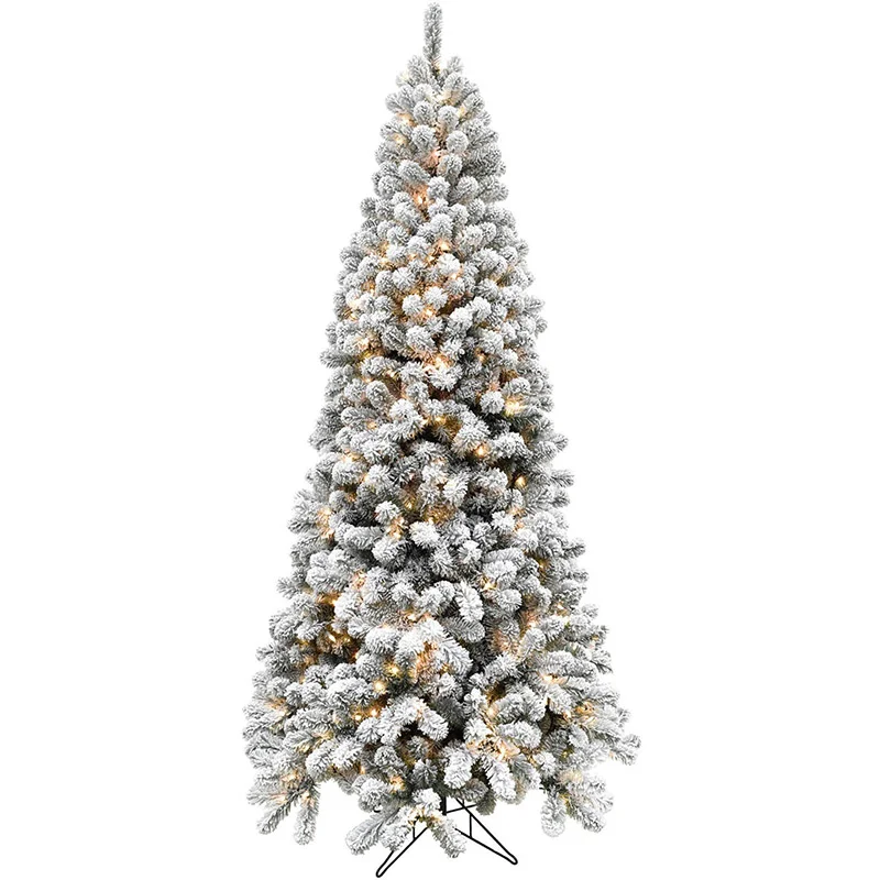Fraser-Hill-Farm-Snowy-7-5ft-Silverton-Fir-Tree-with-8F-Clear-LED-EZ-Connect