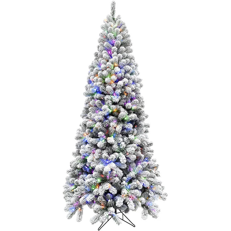 Fraser-Hill-Farm-Snowy-7-5ft-Silverton-Fir-Tree-with-Multi-LED-EZ-Connect