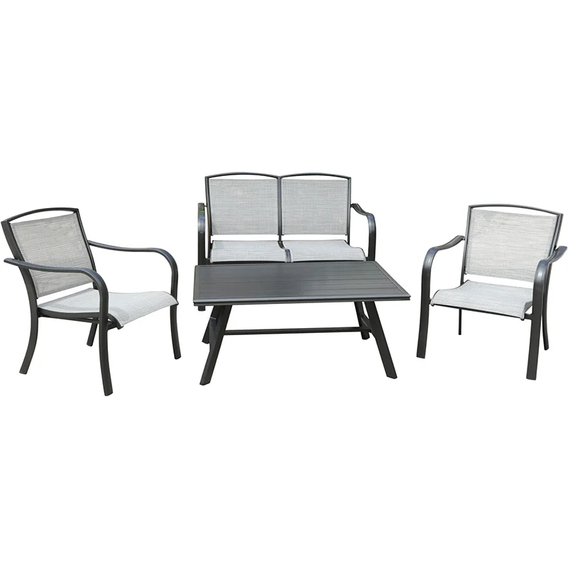 Hanover-Foxhill-4-Piece-Set-with-2-Sling-Chairs-Sling-Loveseat-and-Slat-Coffee-Table