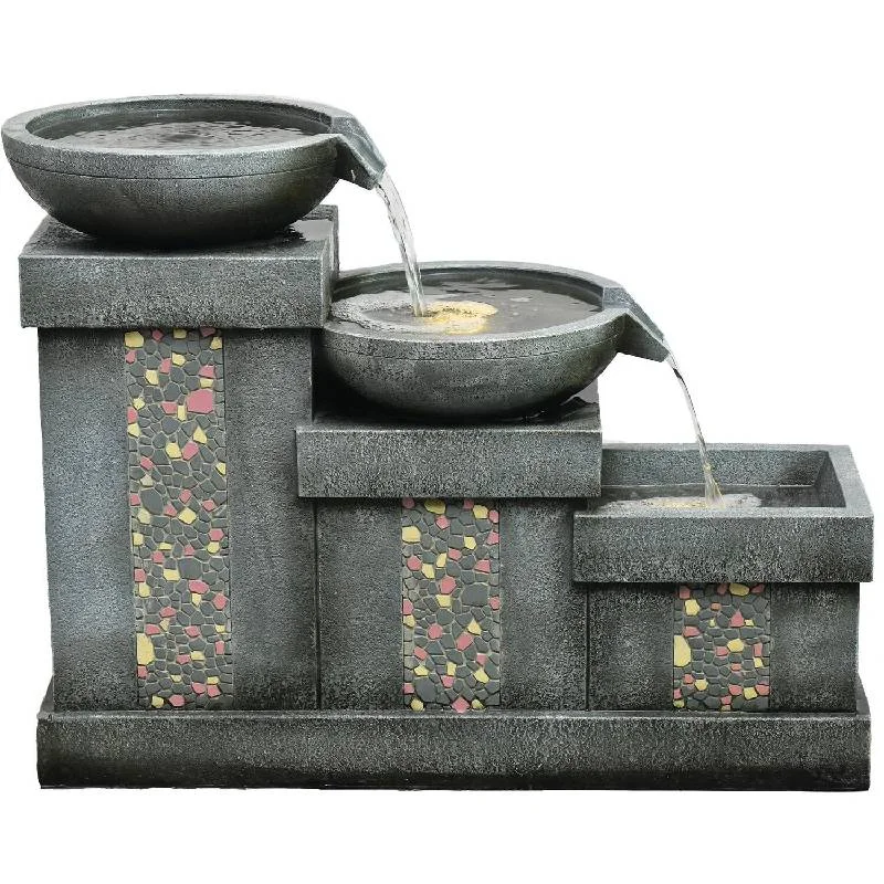 Hanover-HAN026FNTN-02-26in-Three-Tier-Horizontal-Cascade-Polyresin-Fountain-with-Lights-1