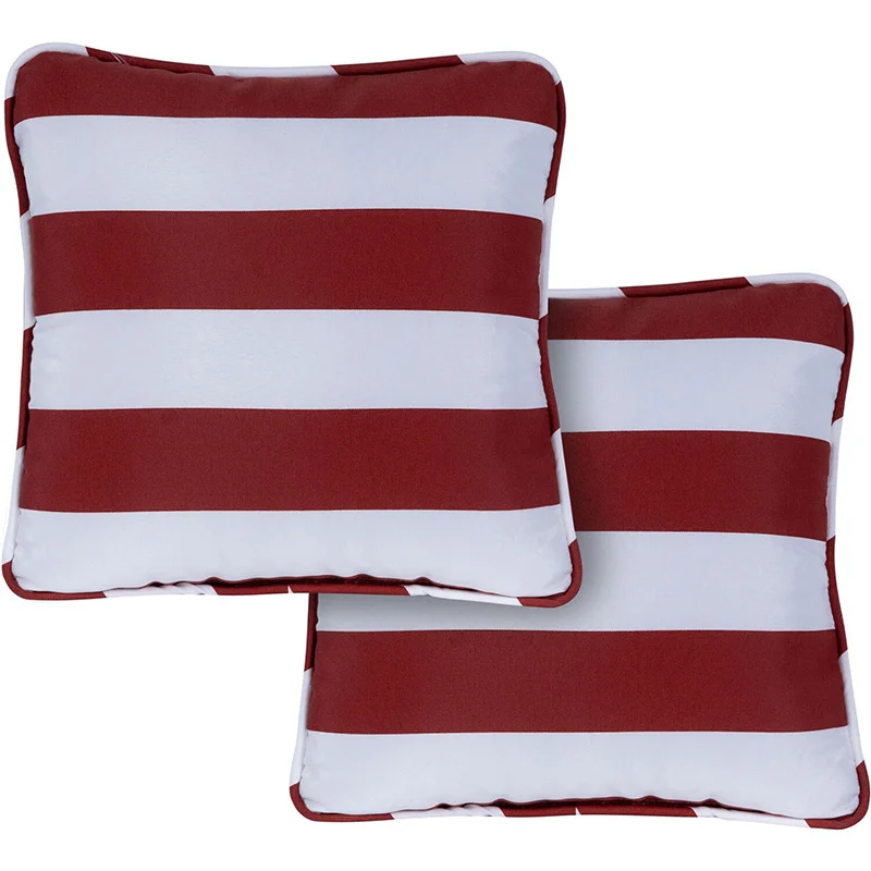 Hanover-Stripe-Pattern-Printed-Red-White-Multi-Colored-Toss-Pillow-Set