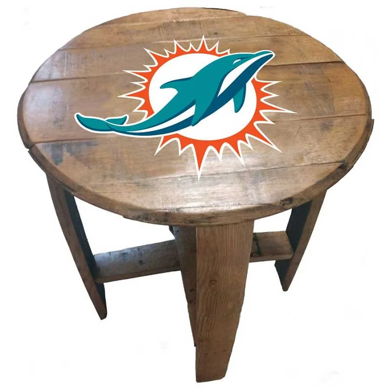 Imperial-Miami-Dolphins-Oak-Barrel-End-Table2
