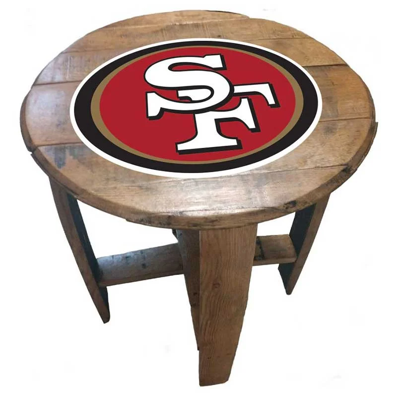 Imperial-San-Francisco-49ERS-Oak-Barrel-End-Table1