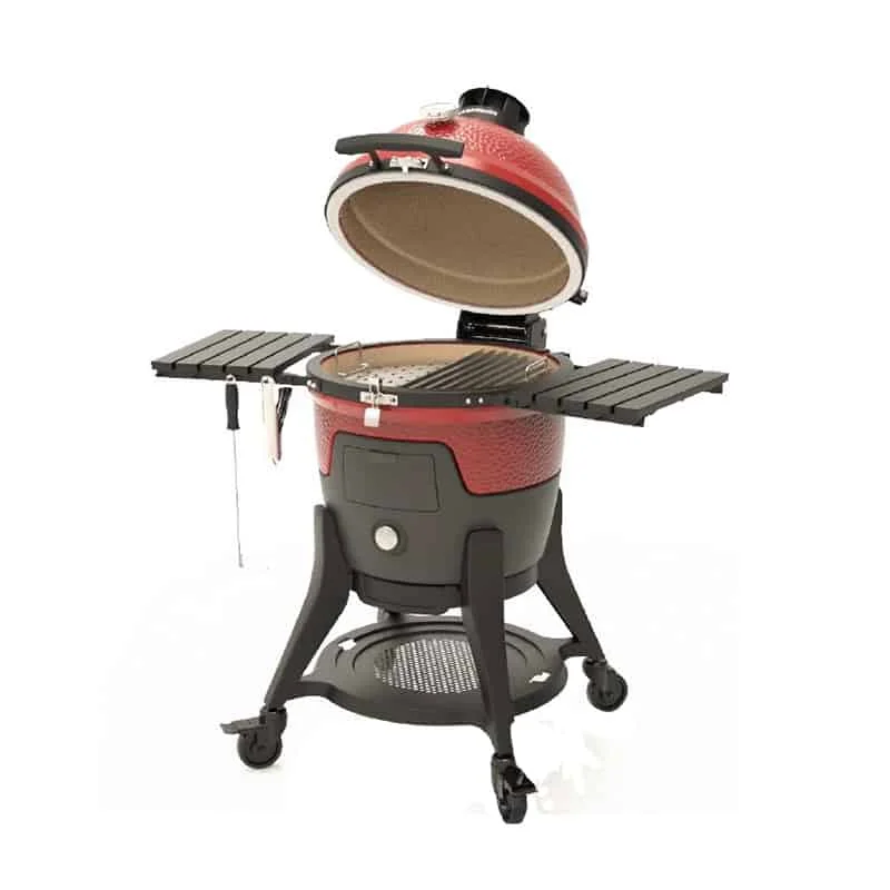 Kamado-Joe-Pellet-Joe-Ceramic-Grill-Open