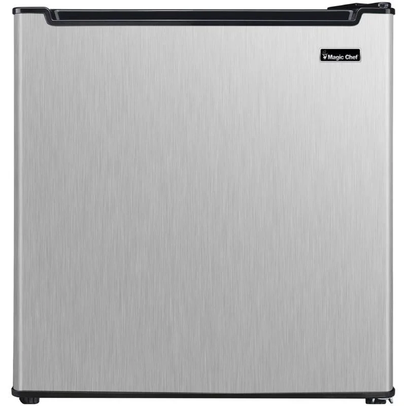 Magic-Chef-MCAR170STE-1.7-CuFt.-Black-and-Stainless-Steel-Mini-Fridge-1