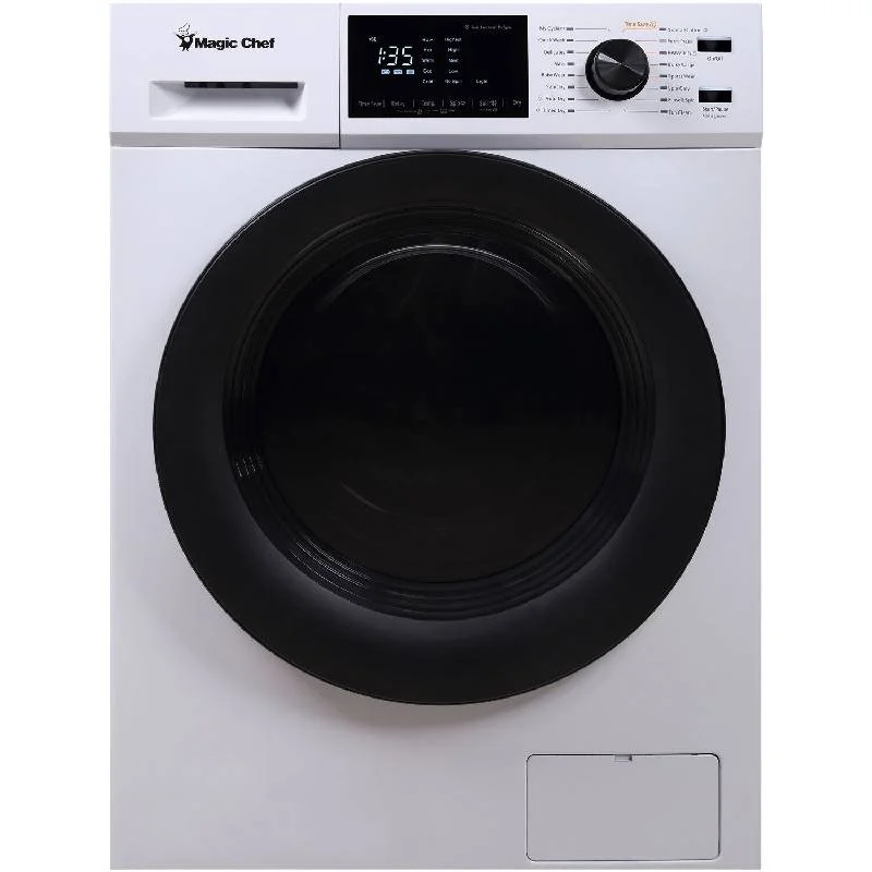Magic-Chef-MCSCWD27W5-White-2.7-CuFt.-Front-Load-Washer-And-Dryer-Combo-1