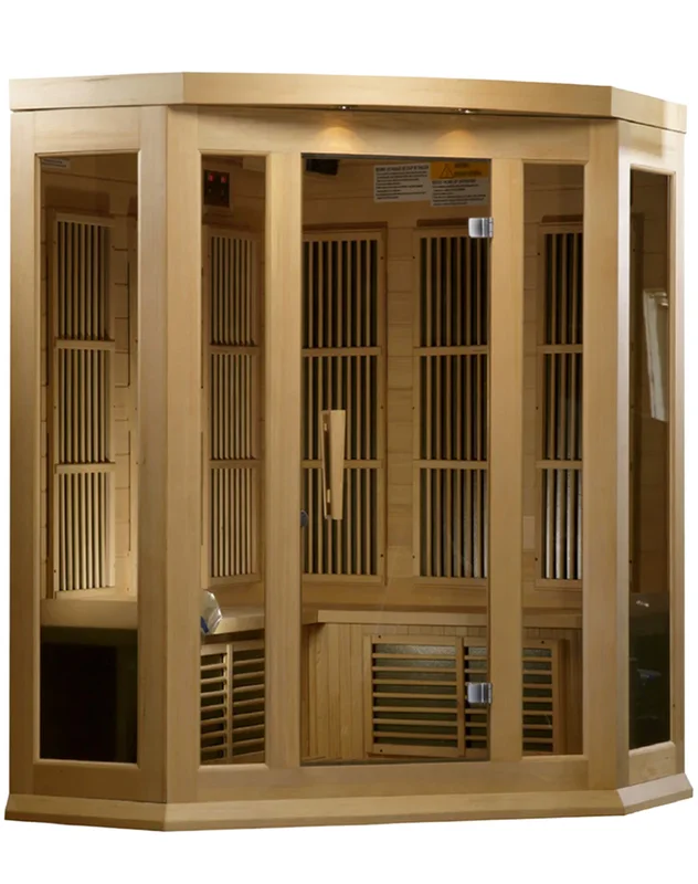 Maxxus-3-Person-Low-EMF-FAR-Infrared-Corner-Sauna-3-4