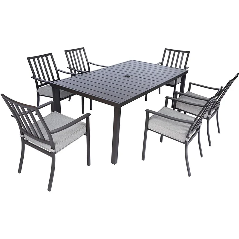 Mod-Furniture-Carter-7-Slat-Aluminum-Chairs-and-Slat-Top-Table-Dining-Set