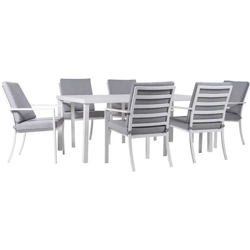 Mod-Furniture-Greyson-6-Cushioned-Aluminum-Chairs-and-70x40-Slat-Table-Dining-Set
