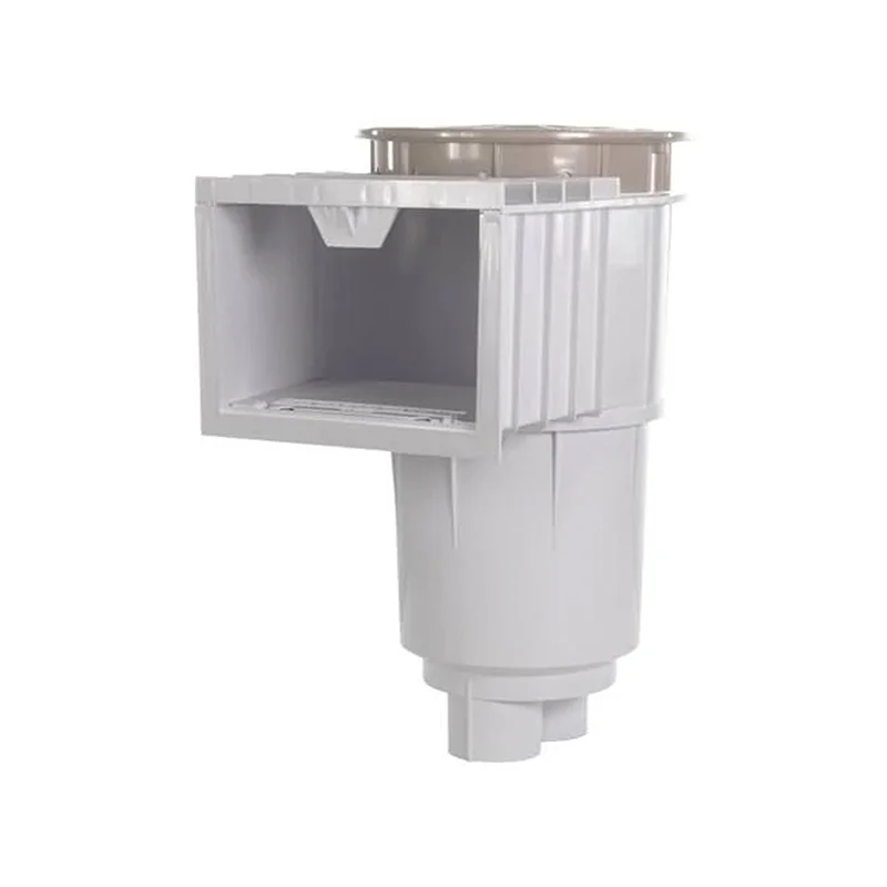 Pentair-08650-2403-Sta-Rite-SwimQuip-ABS-U-3-White-Skimmer-with-Tan-Lid