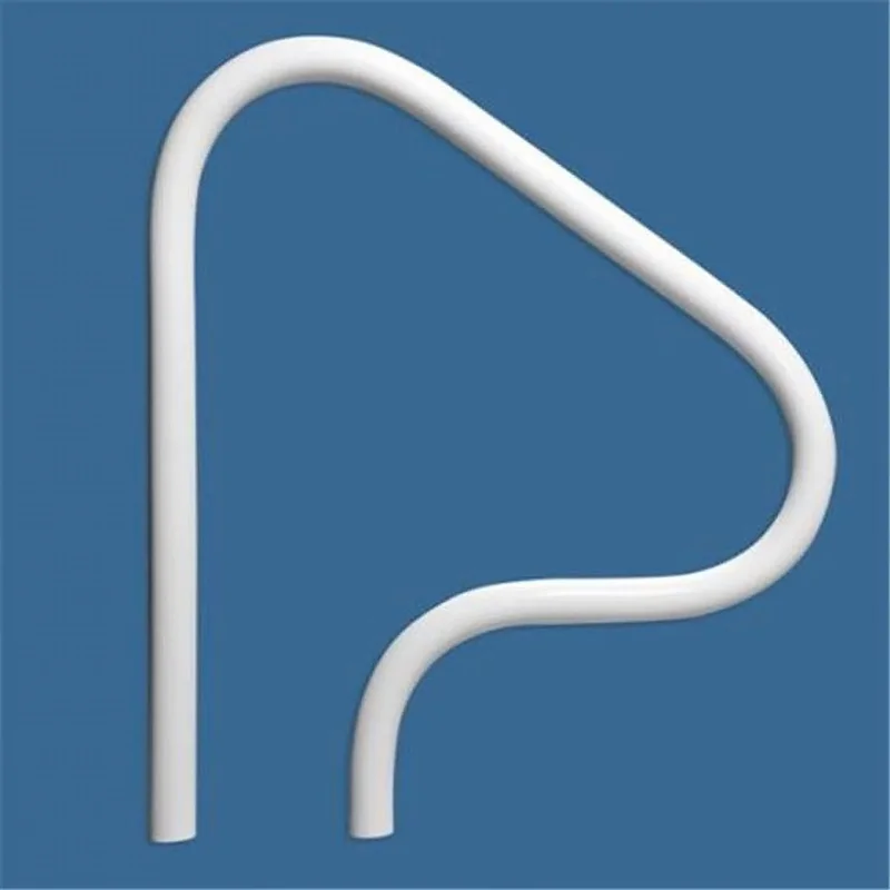 Saftron-P-330-RTDW-Return-To-Deck-Handrail-Grab-Rail-30-In.-3-Bend-White