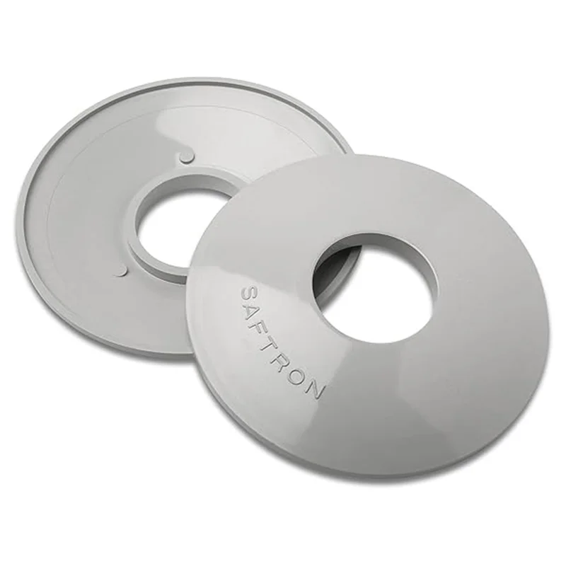 Saftron-SAESCG-Ladder-Rail-Escutcheons-1.9-In.-ID-High-Impact-Polymer-Grey