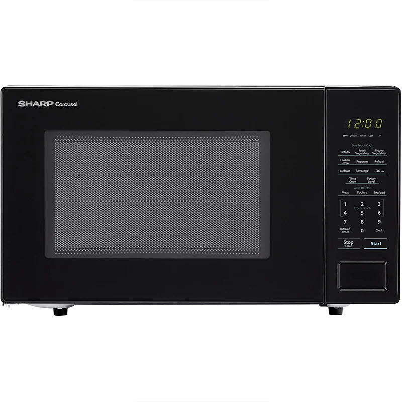 Sharp-Black-1-1-Cubic-Feet-Countertop-Microwave