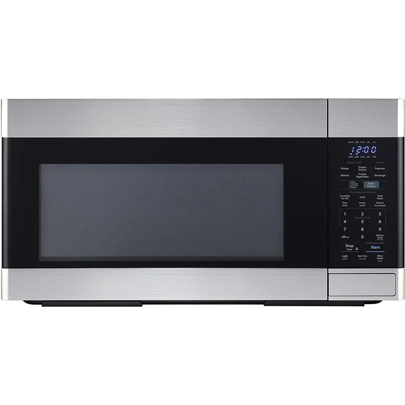 Sharp-Stainless-Steel-1-6-Cubic-Feet-Over-the-Range-Microwave