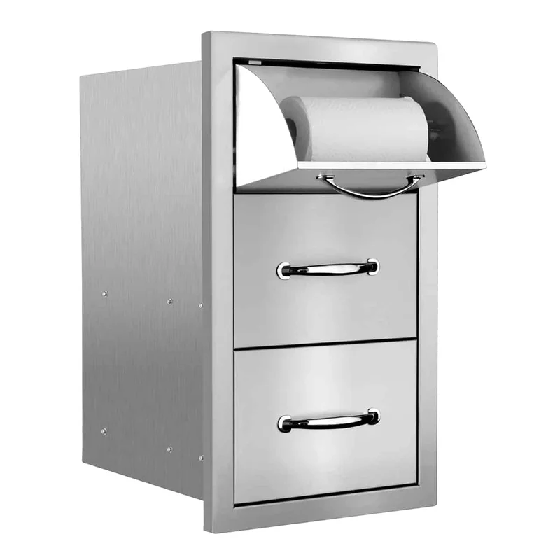 Summerset-Masonry-2-Drawer-and-Paper-Towel-Holder-Combo