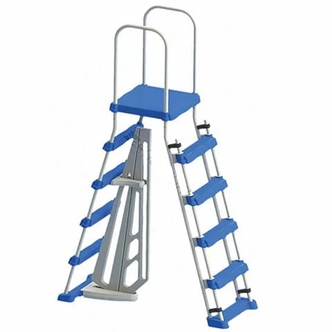 Swimline-A-Frame-Ladder-With-Safety-Barrier1