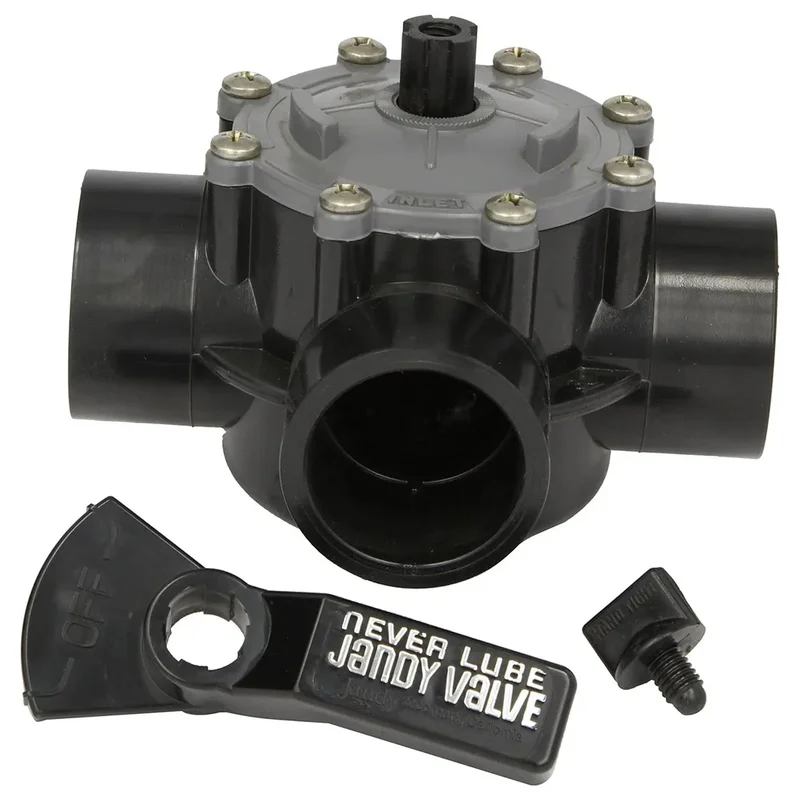 Zodiac-4945-Jandy-3-Port-NeverLube-Valve-1-1-2-In.-2-In.-CPVC-with-Internal-And-External-Stops